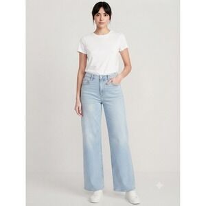 Old Navy High-Rise Wow Wide-Leg Denim Jeans Women's Size 12 Casual Summer